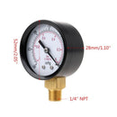 Mini Vacuum Pressure Gauge Dial Air Pressure Meter Double Scale BAR inHg 1/4"NPT