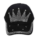 Children Outdoor Sports Bling Baseball Hiking Cap black Crown
