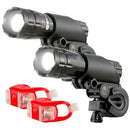 Aircraft Aluminium Waterproof 300 Lumen Led Bike Light Set(Headlight,Tailli