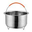 Stainless Steel Steamer Basket Rice Pressure Cooker Fruit Cleaning Drainer