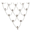 Crystal Alloy Belly Dancing Outfit Slave Bracelet with Adjustable Ring--Sil
