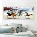 100x50cm Nine Running Horses Diamond Painting Full Round Drill Cross Stitch