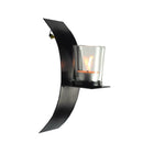 Modern Art Candle Holder Wall Black Sconce Plaque DIY  Wedding Home Decor