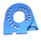 1/10 RC Climbing Truck Motor Seat Base Blue 1x for   TRX-4 Replacement