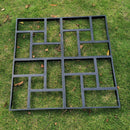 2x DIY Path Maker Walk Paving Mould Pavement Garden Concrete Stepping Stone Mold