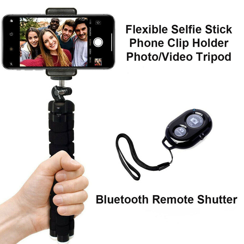 Phone Tripod With Bluetooth Remote Flexible
