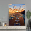 5D DIY Full Drill Diamond Painting Sunset Embroidery Mosaic Craft Kit Decor