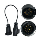 7Pin To 13 Pin Trailer Adapter Lead Converter Cable Wiring Connector Plug Socket