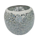 2x Colorful Mosaic Glass Candle Holder Votive Tea Light Holder Succulent Pot