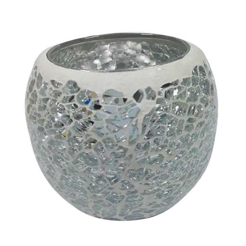 2x Colorful Mosaic Glass Candle Holder Votive Tea Light Holder Succulent Pot
