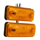 2Pcs 4 Led Side Marker Light Indicator Lamp Bus Truck Trailer Lorry Caravan