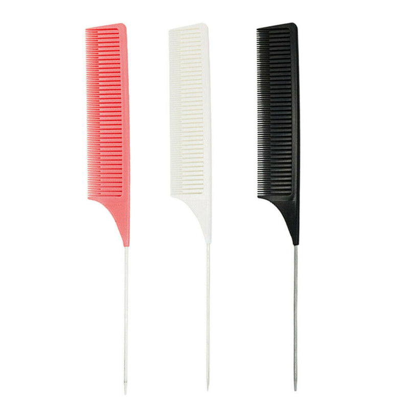 3pcs Plastic Weaving Highlighting Foiling Hair Combs Salon Dyeing Tool
