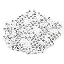 200 X Plastic Alphabet Letter Cube Loose Beads 0.24" K3I5