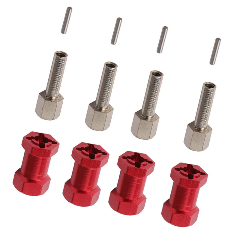 1/10 Scale Metal Wheel Extension Hub Hex Adapter for Axial SCX10 RC Car Accs