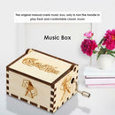 Retro Wood Manual Music Box White Beauty Girl Style Birthday Gift Ornament