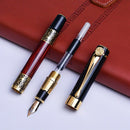 Chinese Classical Fountain Pen Golden Metal Wood Signature Pen for Office B