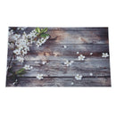 5X3ft Wooden Floor &Flower Photography Backdrop Studio Prop Photo Backgroun