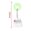 700 Pcs/100 Groups Fishing Bobber Stopper 7 In 1 Transparent Rubber Cylindr R7Z6