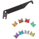 100x Micro Auto Car Low Profile Mini Blade Fuse Kit 3A5A7.5A10A15A 20A25A30ATEUS