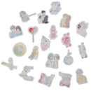 46pcs Couple Sweet Time DIY Diary Stickers Paper Labels Gifts Packaging Decor %a