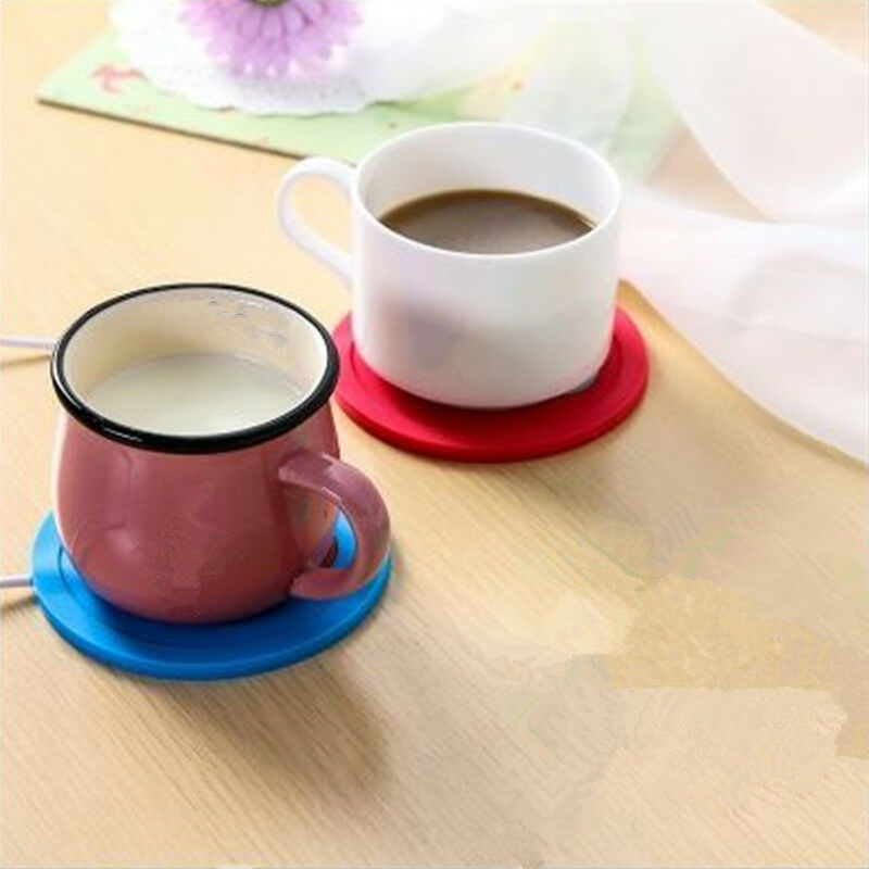 5V USB Silicone Heat Warmer Heater Tea Coffee Mug Hot Drinks Beverage Cup 3C