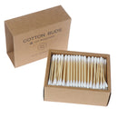 200pcs Double Head Bamboo Cotton Swab Cleaning Makeup Buds Wood Sticks S  Ew