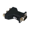 VGA Male to 3 RCA Female Converter Adapter Splitter Wire Connector