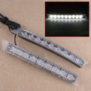 2pc DRL 9 LED Daytime Running Light Bar Driving Fog Lamp fit for Audi A6 2005-08