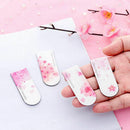 4pcs/set Cherry Blossoms Magnetic Bookmark Book Marker Page Clip Office Supplies