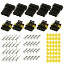 15 Kits 2+3+4 Pins Way Car Auto Sealed Waterproof Electrical Wire Connector