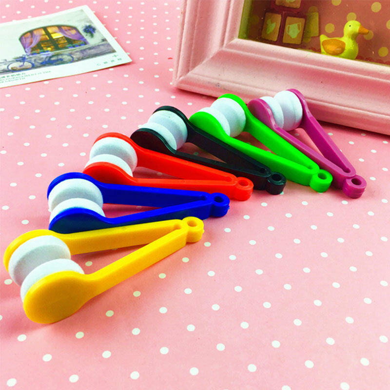 5pcs Mini Sun Glasses Eyeglass Microfiber Spectacles Cleaner Brush Cleaning Tool