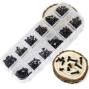 195pcs M1 M1.2 M1.4 M1.7 Mix PA Phillips Head Micro Screws Round Head  RBD
