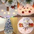 White Plush Christmas Tree Skirt Carpet Merry Christmas Decor New Year Decor  Cy