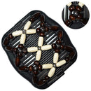Wooden Beaded Double Hair Comb Clip Stretchable Women Accessories Girls Hai J8R2
