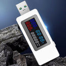 KWS-V30 6 in 1 USB Tester DC Voltage Power Timing Capacity Detector (White) A