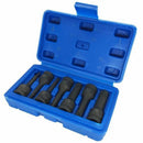 7 Pcs Impact Socket Bits 3/8 Inch Driver Metric Star Torx Hex Spline Ratche I6Q8