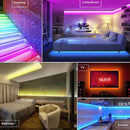 LED RGB Strip Lamp Epoxy Waterproof Decor Lighting Ribbon Tape Light (5m) A