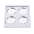 Clear Lid Empty 4 Slots Eyeshadow Lipstick Powder Box Case Cosmetic Packing