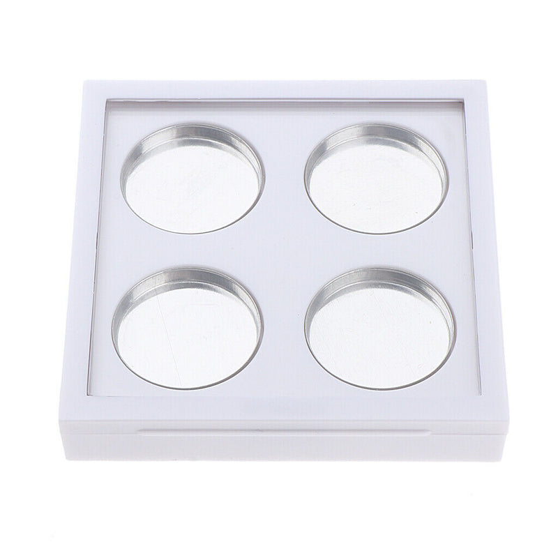 Clear Lid Empty 4 Slots Eyeshadow Lipstick Powder Box Case Cosmetic Packing