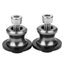 2pcs 10mm CNC Aluminum Motorcycle Swingarm Spool Slider Stand Screws (Ti)