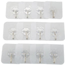 Adhesive Hooks Wall Hooks Heavy Duty Stick on Strong Waterproof Ceiling Han
