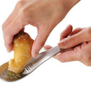 Stainless Steel Ginger Grater Spoon Garlic Press Kitchen Y6Q9 New Peeler E5H6