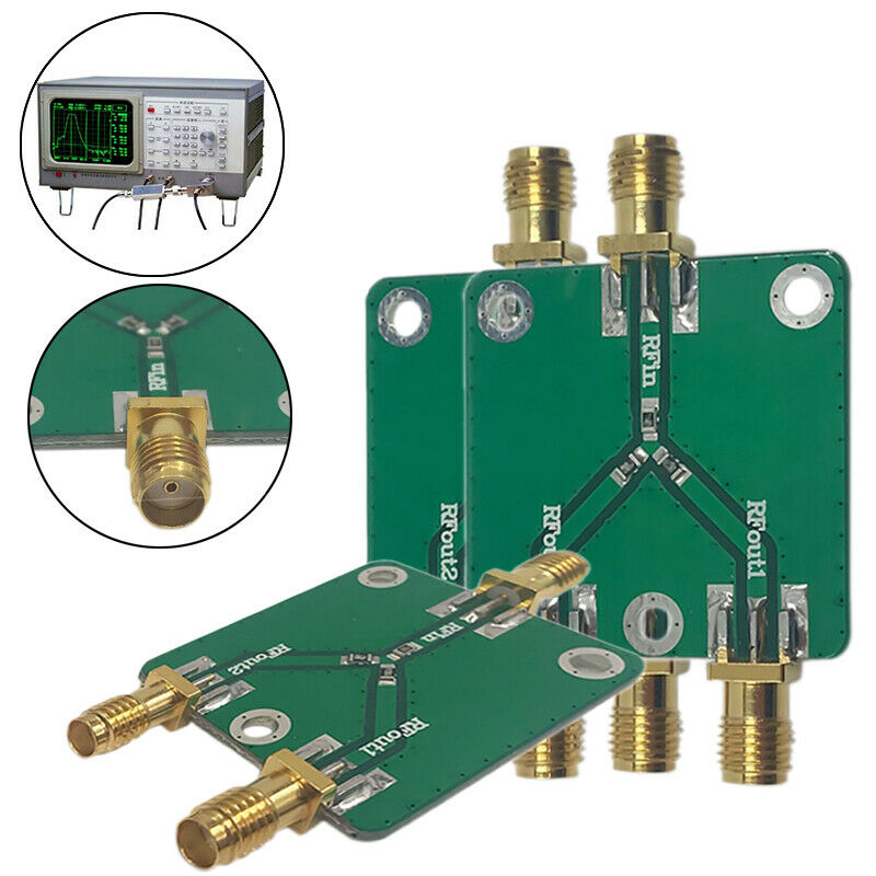 DC-5G RF Microwave Resistance Power Divider Splitter 1 to 2 Combiner SMA RadI3V2