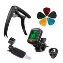 9pcs String Winder Tuner Capo Professional Guitar Accessories Kit Finger Picks
