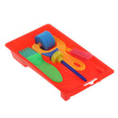 5x Sponge Roller Brush, Paint Palette Tray, Children Graffiti Painting Tool