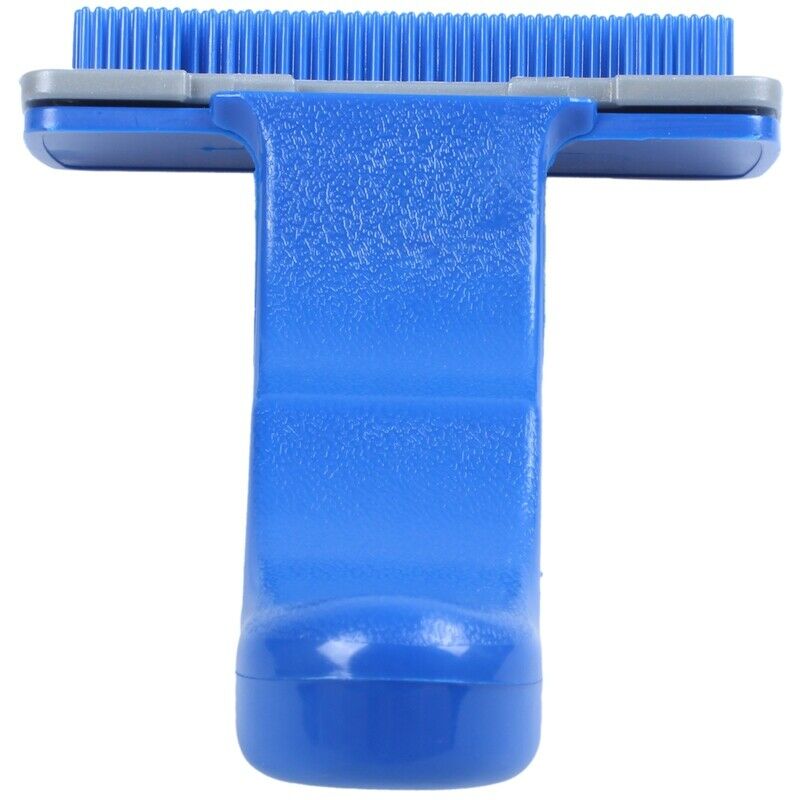 Blue Plastic Pet Dog Puppies Hair Shedding Grooming Brush Comb V6L9
