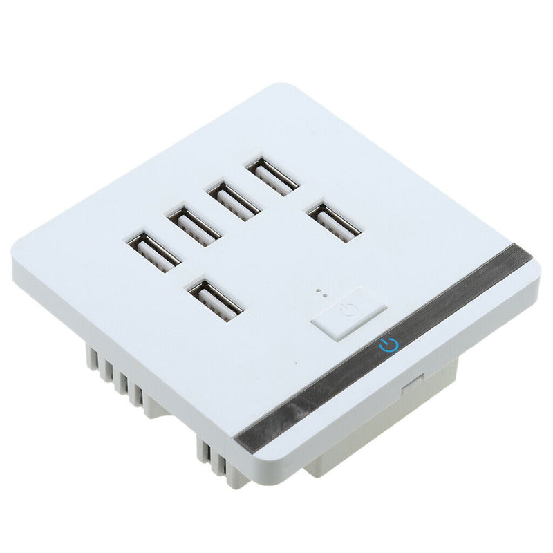 6 Ports USB 3.4A Wall Socket Outlet Wall Charger Charger For Mobile Phone