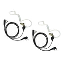 2pcs Earphone Headset With Micro PTT Acoustic Tube With Ear Clip For  UV5R 777s