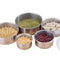 5PC Stainless Steel Round Sealed Crisper Fresh Bowls Food Beans Storage Bowl Box