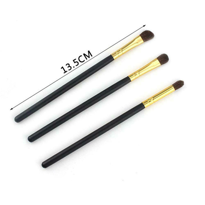 3pcs Professional Portable Eye Shadow Brush Makeup Brush Set Beauty Tools A